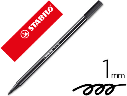 Rotulador acuarelable Stabilo Pen 68 tinta negra